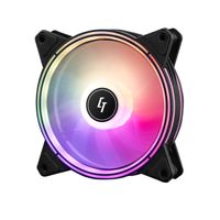 Chieftec NF-1225RGB koelsysteem voor computers Computer behuizing Ventilator 12 cm Zwart 1 stuk(s) - thumbnail