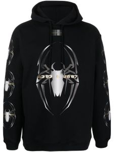 VTMNTS hoodie imprimé à lien de resserrage - Noir