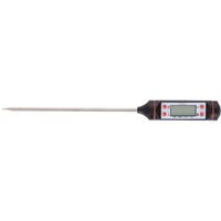 Digitale thermometer/vleesthermometer - incl. batterij - RVS/kunststof - 24 cm - thumbnail