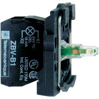 Schneider Electric ZB5AW0B11 Hulpschakelaar, LED-element Met bevestigingsadapter, Met fitting 1x NO Wit Moment 24 V/DC, 24 V/AC 1 stuk(s)