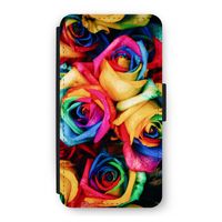 Neon bloemen: iPhone 11 Pro Flip Hoesje