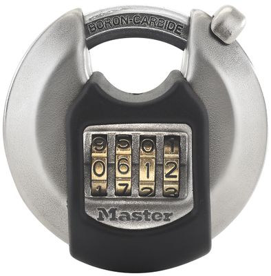 Masterlock Instelbaar Discusslot 70mm, 4 cijfers - M40EURDNUM M40EURDNUM