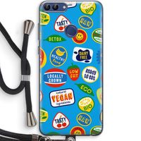 Fruitsticker: Huawei P Smart (2018) Transparant Hoesje met koord