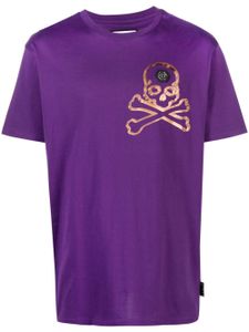 Philipp Plein t-shirt Skull&Bones en coton - Violet