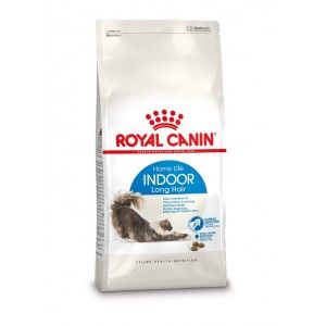 Royal Canin Indoor Long Hair droogvoer voor kat 2 kg Volwassene Maïs, Rijst