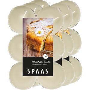 Maxi Geurtheelichtjes/waxinelichtjes - 36x - White Cake Vanilla - 10 branduren