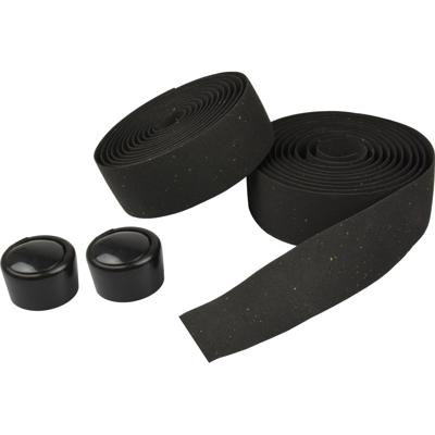 VWP stuurtape kurk zwart inclusief stuurdoppen (set)