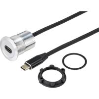 TRU COMPONENTS TC-9534344 USB-inbouwbussen Bus, inbouw USB-C bus Paneeldikte: 1-10 mm Inhoud: 1 stuk(s) - thumbnail