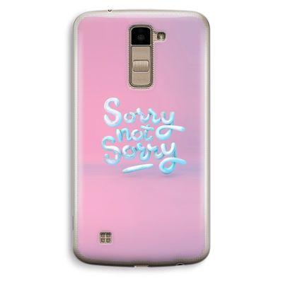 Sorry not sorry: LG K10 (2016) Transparant Hoesje