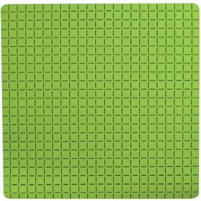 Douche/bad anti-slip mat badkamer - rubber - limegroen - 54 x 54 cm - vierkant