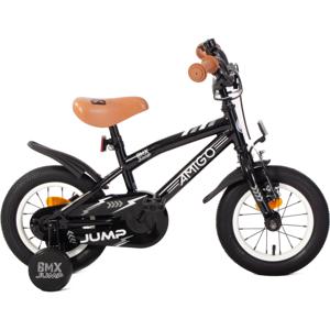 AMIGO Jongensfiets BMX Jump 12 Inch 22 cm Jongens Terugtraprem Zwart/Wit