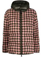 Moncler doudoune à motif pied-de-poule - Vert - thumbnail