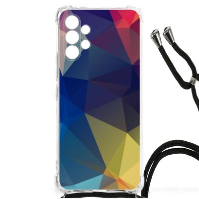 Samsung Galaxy A13 4G Shockproof Case Polygon Dark