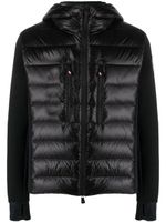 Moncler Grenoble veste matelassée à patch logo - Noir