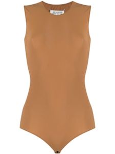 Maison Margiela body à encolure ronde - Marron