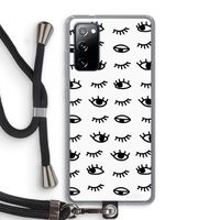 Eye pattern #2: Samsung Galaxy S20 FE / S20 FE 5G Transparant Hoesje met koord