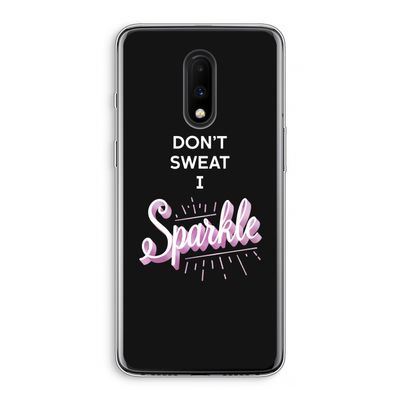 Sparkle quote: OnePlus 7 Transparant Hoesje