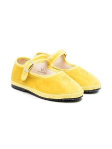 Little Bear ballerines brodées à boucle - Jaune