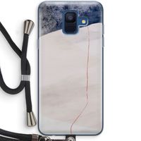 Stone White: Samsung Galaxy A6 (2018) Transparant Hoesje met koord