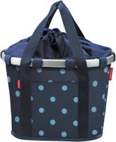 KLICKFIX Rixen & kaul shoppertas "bikebasket" shop.bag r&k bikebasket mixed dots blue