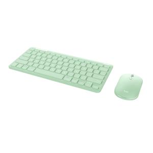 Trust Lyra toetsenbord Inclusief muis Kantoor RF-draadloos + Bluetooth QWERTY Amerikaans Engels Groen