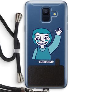 Zwaai: Samsung Galaxy A6 (2018) Transparant Hoesje met koord