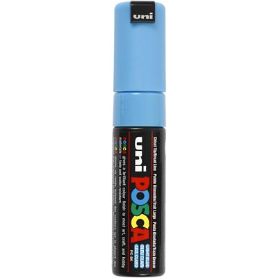 Uni-Posca Posca marker, afm pc-8k, lijndikte 8 mm, breed, lichtblauw, 1 stuk
