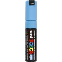 Uni-Posca Posca marker, afm pc-8k, lijndikte 8 mm, breed, lichtblauw, 1 stuk
