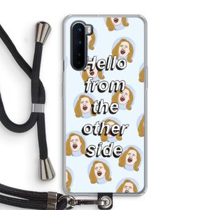 Hello: OnePlus Nord Transparant Hoesje met koord