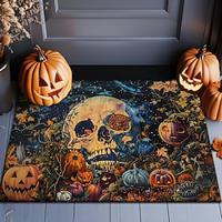 halloween decoraties deurmat pompoen schedel keuken mat vloermat antislip gebied tapijt oliebestendig tapijt binnen buiten mat slaapkamer decor badkamer mat entree tapijt Lightinthebox - thumbnail