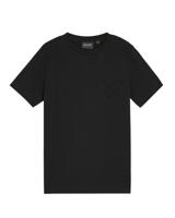 Lyle & Scott winter t-shirt jongens - zwart - gebroduurd