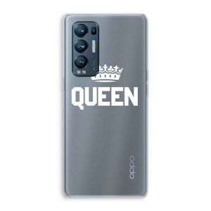 Queen zwart: Oppo Find X3 Neo Transparant Hoesje