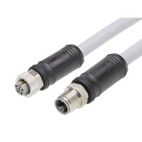 Molex 1205010205 Sensor/actuator connector, geassembleerd Aantal polen (sensoren): 5 Bus, recht, Stekker, recht 10 m 1 stuk(s) Bag