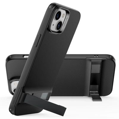 iPhone 14/13 Metal Kickstand Case - Black