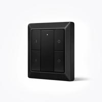 Draadloze Zigbee schakelaar van EcoDim - Geschikt voor 2 groepen - Zwarte kleur