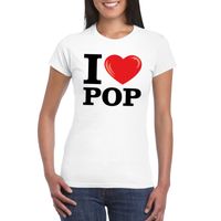 I love pop t-shirt wit dames 2XL  -
