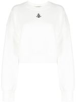 Kimhekim sweat en coton à logo imprimé - Blanc
