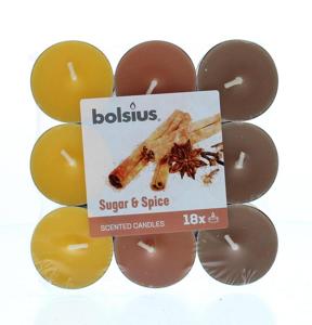 Bolsius Geurtheelicht multi colour brick 18 sugar & spice
