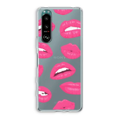 Bite my lip: Sony Xperia 5 III Transparant Hoesje