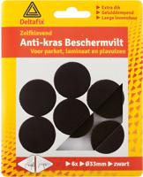Anti-krasvilt rond 33mm zwart - Deltafix Anti-krasvilt rond 33mm zwart - Deltafix