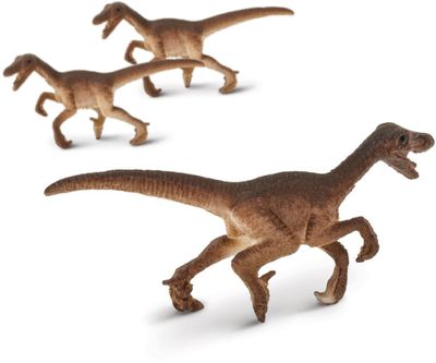 Safari speelfiguren Velociraptor 2 cm BPA vrij bruin 192 delig Safari speelfiguren Velociraptor 2 cm BPA vrij bruin 192 delig