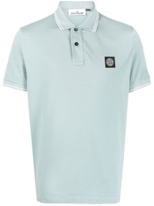 Stone Island polo à patch Compass - Gris