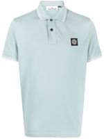 Stone Island polo à patch Compass - Gris