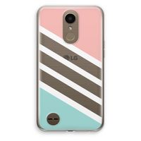 Strepen pastel: LG K10 (2017) Transparant Hoesje