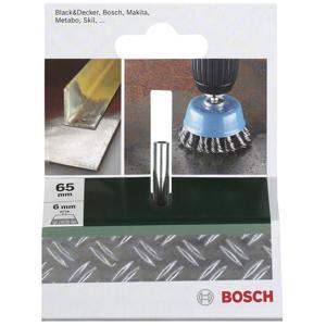 Bosch Accessories 2609256521 Komborstel voor boormachines - gevlochten draad, 65 mm Schacht-Ø 6 mm 1 stuk(s)