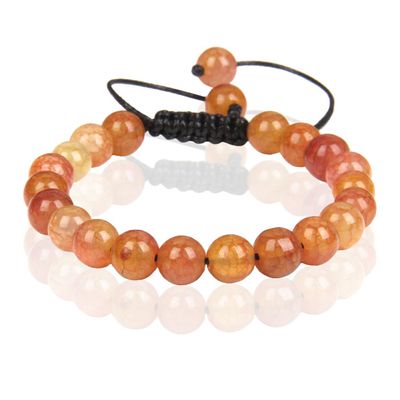 Memphis No.3 Dames Armband - 8mm Orange Memphis No.3 Dames Armband - 8mm Orange