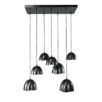 MOOS Logan Hanglamp 7-lichts - Zwart/Nikkel - thumbnail
