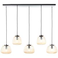 Brilliant 5-lichts hanglampKaizen zwart met wit - 60156/86