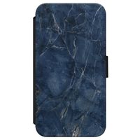 iPhone X/XS flipcase - Marmer navy blauw