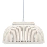 VidaXL Hanglamp halfrond 40 w e27 34x14,5 cm bamboe